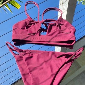 benoa swim set in wine
